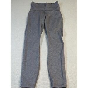 Lululemon high-waisted leggings in heather gray Size 4
